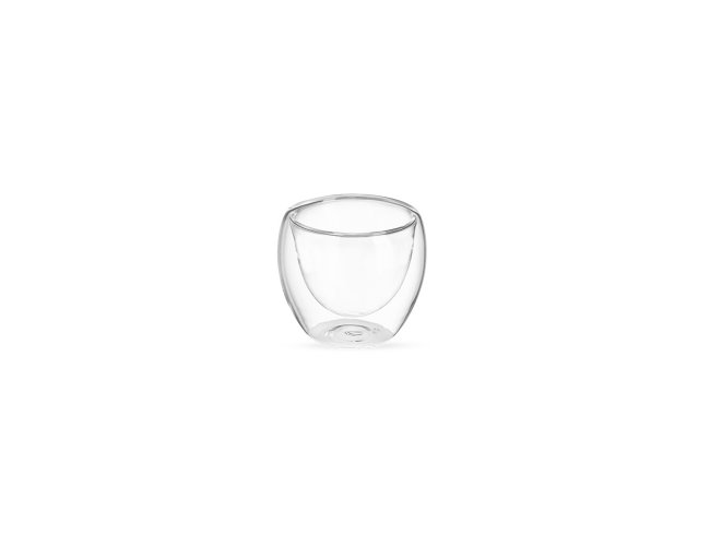 Copo Vidro Parede Dupla 80 mL Personalizada